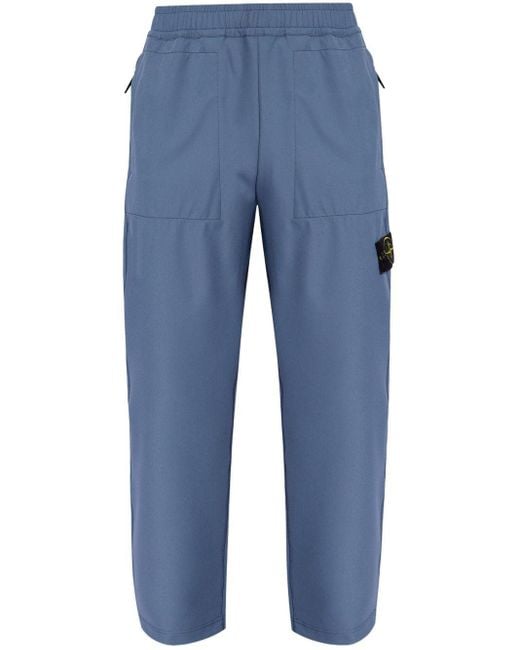 Pantalones de chándal con distintivo Compass Stone Island de hombre de color Blue