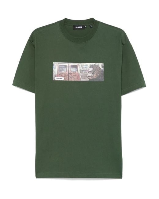 Xlarge Green Subway T-Shirt for men