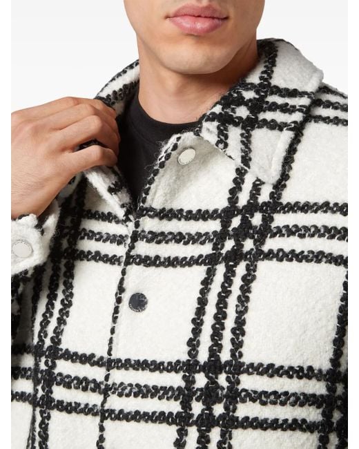 Philipp Plein Gray Gothic Plein Bomber Jacket for men