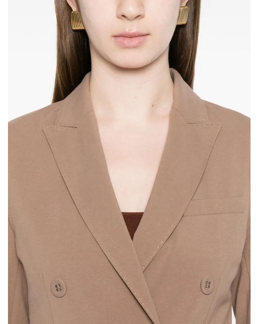 Circolo 1901 Natural Double-Breasted Blazer