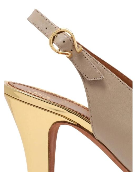 Pollini White Leather Pumps
