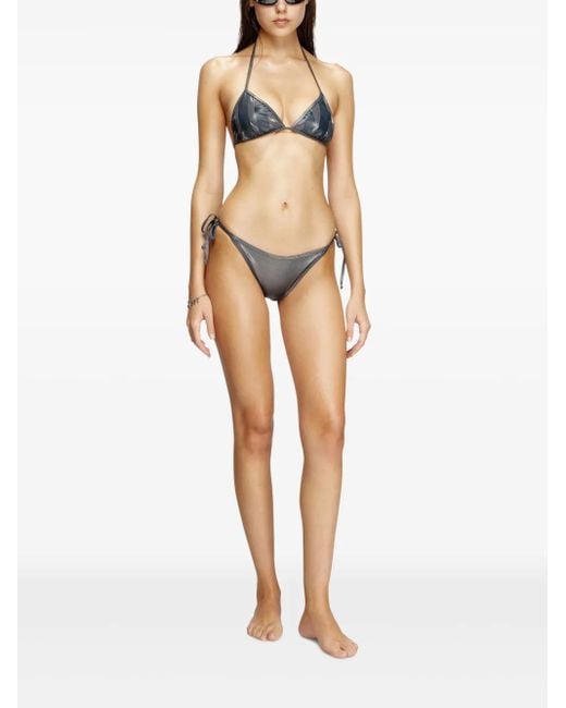 DIESEL Gray Oval D Bikini