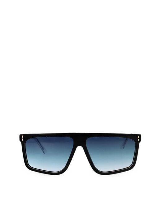 Isabel Marant Blue Geometric-Frame Gradient Sunglasses