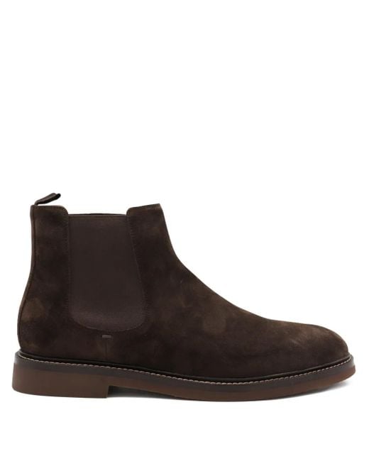 Bottines Chelsea En Daim Brunello Cucinelli pour homme en coloris Brown