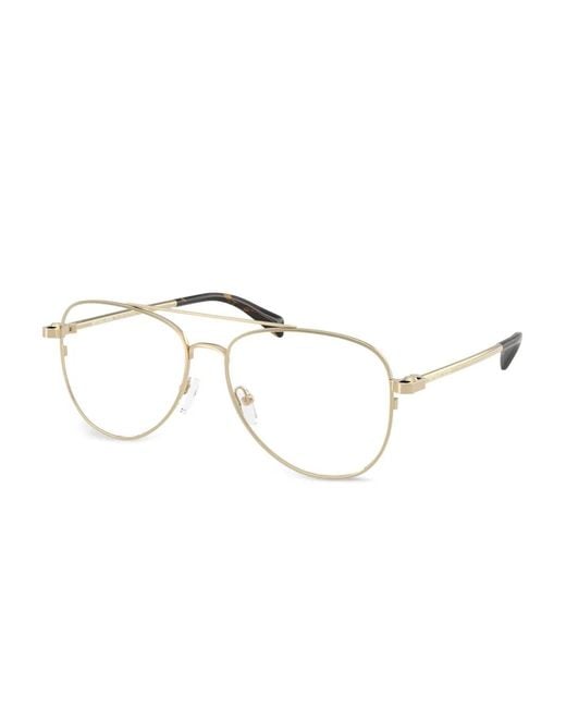 Michael Kors Metallic Double-Bridge Glasses