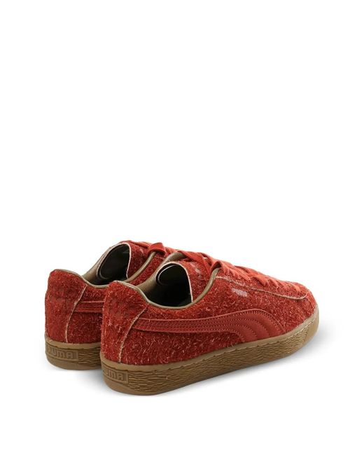 PUMA Red Lace-Up Sneakers