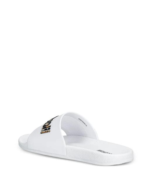 Just Cavalli White Logo Slides