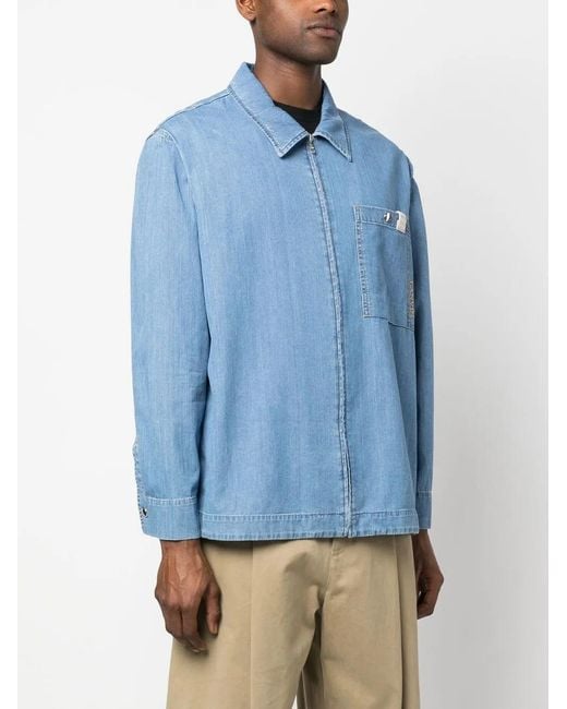 Lanvin Blue Denim Shirt for men