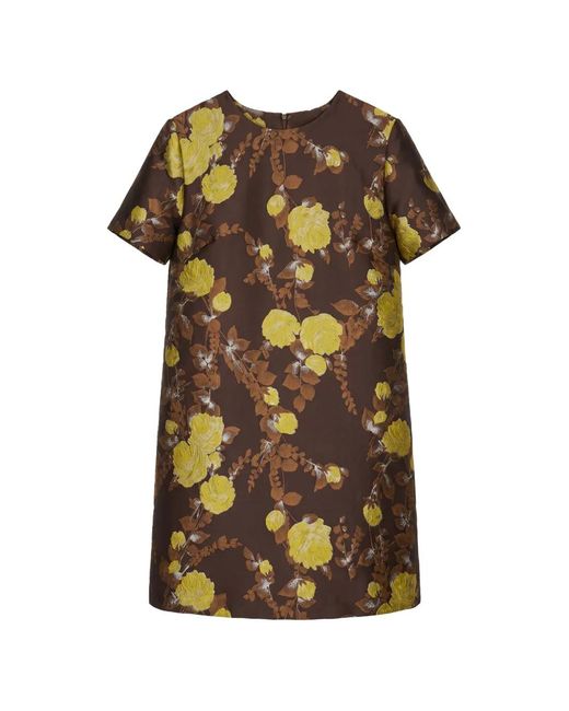 LaDoubleJ Brown Mini Swing Dress