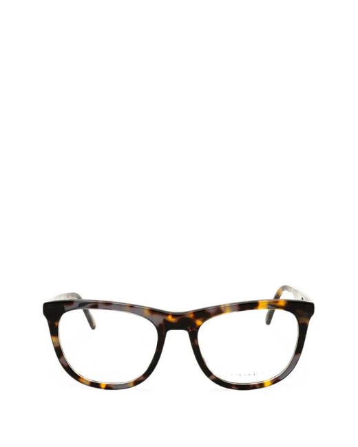 Gant Black Tortoiseshell-Effect Cat-Eye Frame Glasses