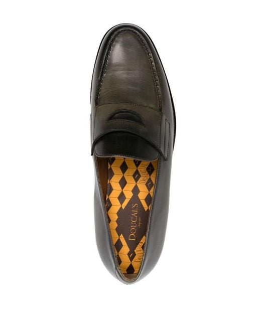 Doucal's Penny-Loafer aus Leder in Gray für Herren