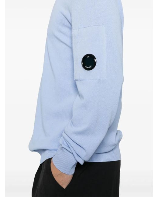 C P Company Blue Lens-Detail Sweater for men