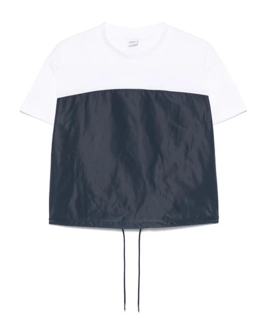 Aspesi Women's Blue Colour-Block T-Shirt