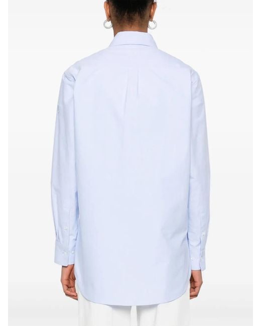 Moncler Blouse Met Logopatch in het White