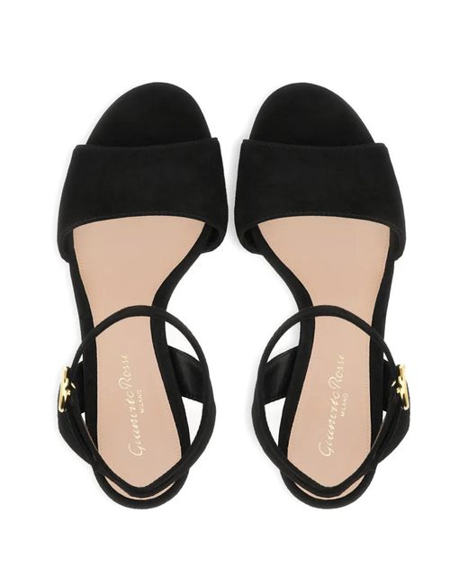 Gianvito Rossi Black Ardéa Studded Platform Sandals