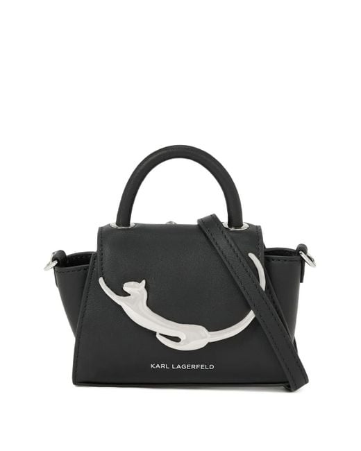 Karl Lagerfeld Ikon Choupette ハンドバッグ ミニ Black