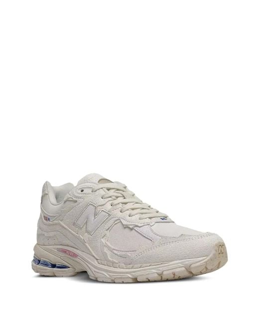 New Balance Gray 2002R Perforated-Detail Sneakers