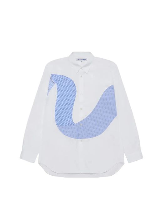 Comme des Garçons White Panelled Shirt for men