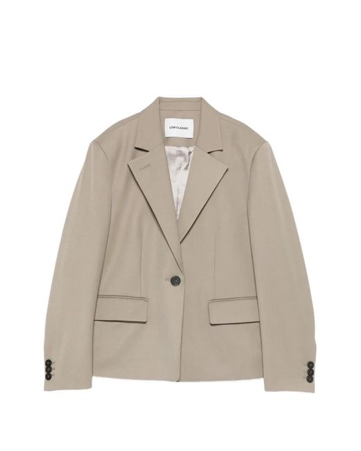 Low Classic Natural Button Jacket