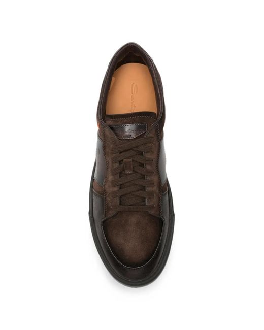 Santoni Brown Sneakers for men