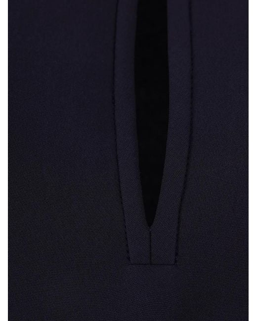 Valentino Garavani Blue Cady Couture Vgold Gown