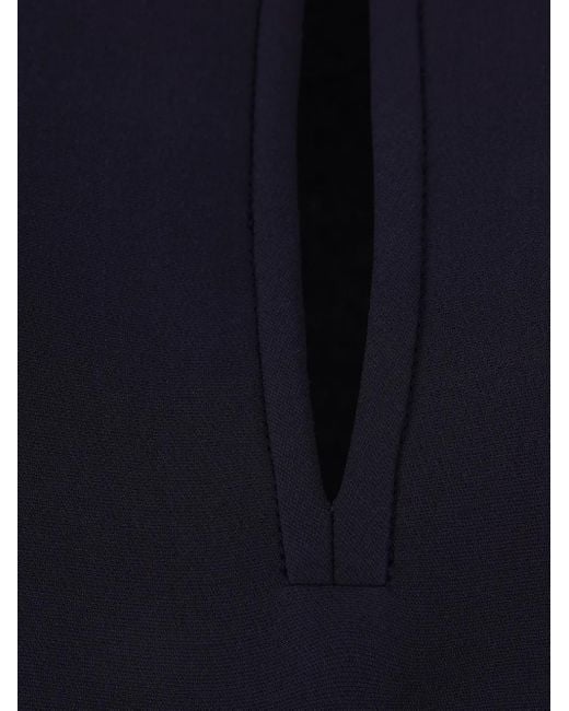 Valentino Garavani Cady Couture Vゴールド ドレス Blue