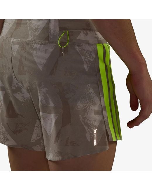 Adidas Green Adizero Labrum Shorts for men