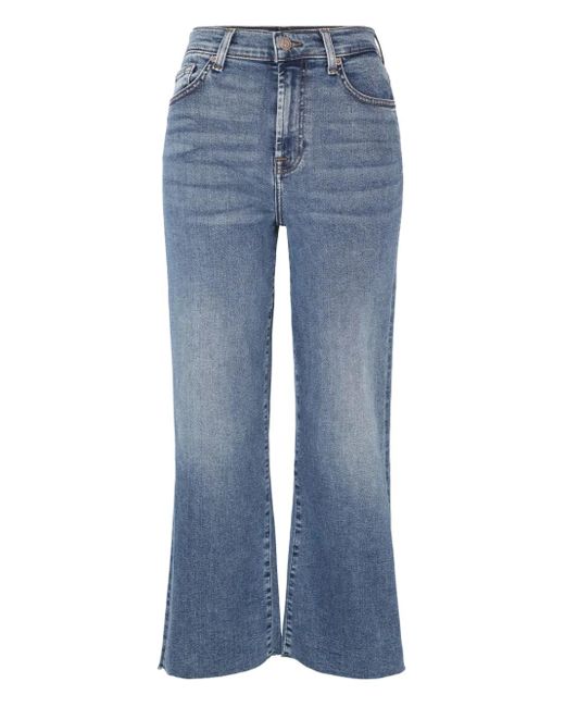 7 For All Mankind ハイウエスト ジーンズ Blue