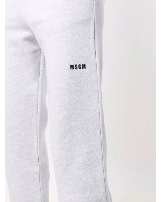 MSGM Joggingbroek Met Logodetail in het White