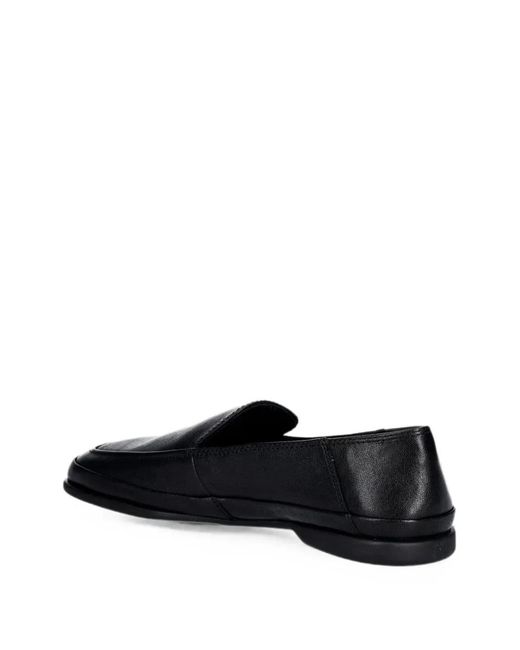 Vagabond Black Sammie Square-Toe Leather Loafers