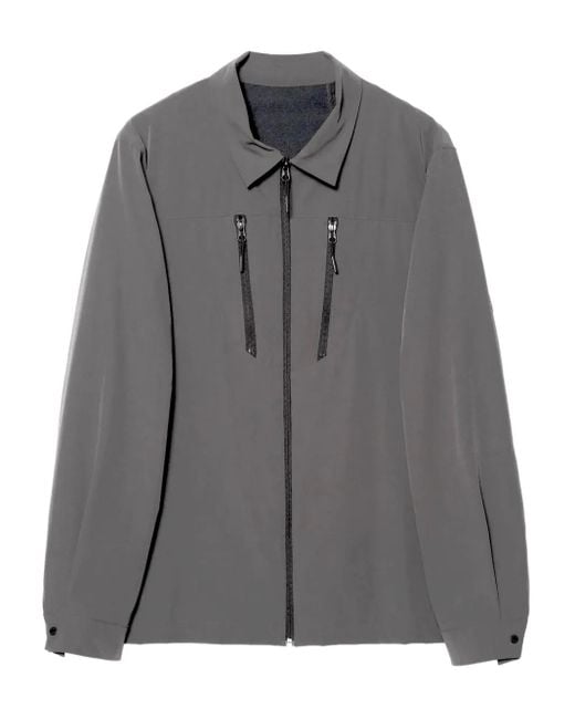 Maharishi Gray Zip-Up Lightweight Jacket for men