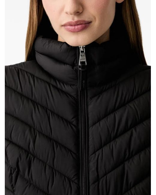 DKNY Black Chevron-Quilted Gilet