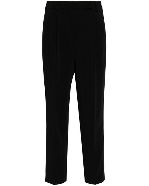 Pantalones capri de talle alto Moschino de color Black