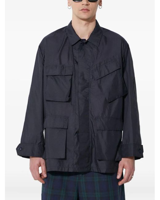 Engineered Garments Blue Multi-Pocket Shirt Jacket for men
