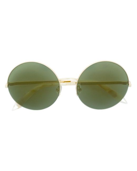 Victoria, Victoria Beckham Metallic Round Shaped Sunglasses