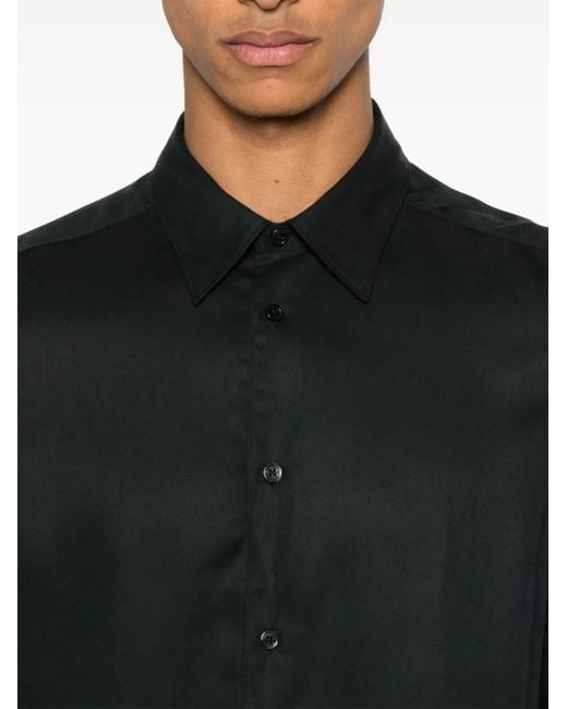 J.Lindeberg Black Slim Comfort Shirt for men