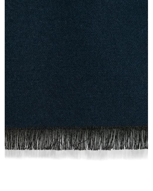 Remus Uomo Blue Logo-Patch Scarf for men