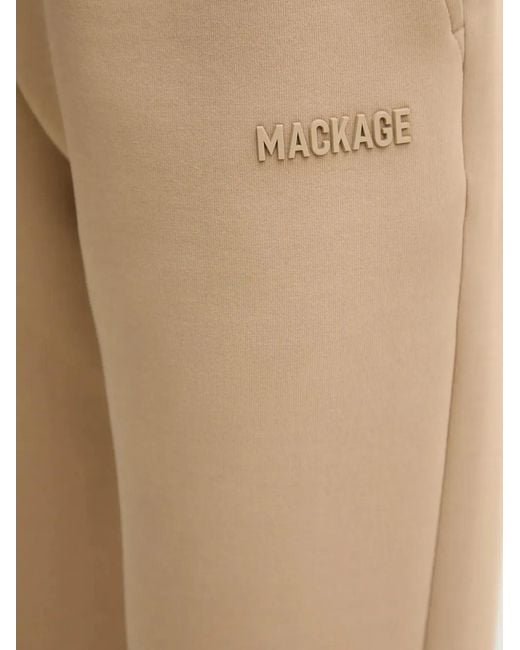 Mackage Natural Nev-R Drawstring Logo Track Pants