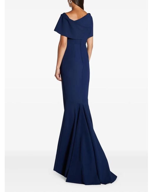 Greta Constantine Blue Oseph Draped Gown