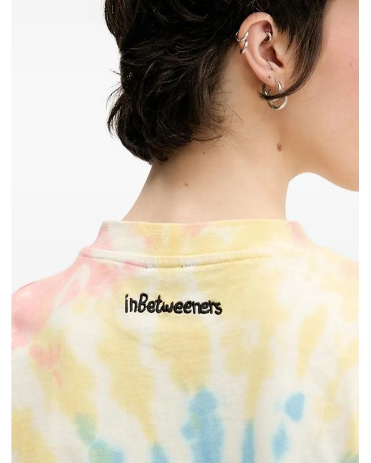 INBETWEENERS Yellow Tie-Dye Graphic T-Shirt