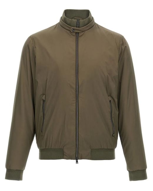 Herno Green 'Ecoage' Bomber Jacket for men