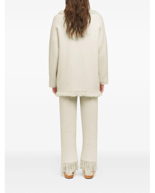Cardigan Finest Con Scollo A Scialle di Alanui in White