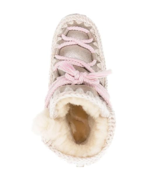 Mou Pink Scoubidou Suede Sneakers