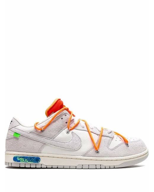 NIKE X OFF-WHITE White X Off- Dunk Low Lot 31 Sneakers