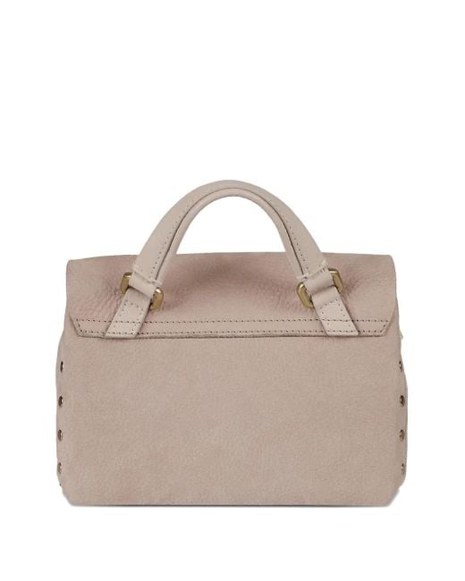 Zanellato Natural Stud-Embellished Top-Handle Cross-Body Bag