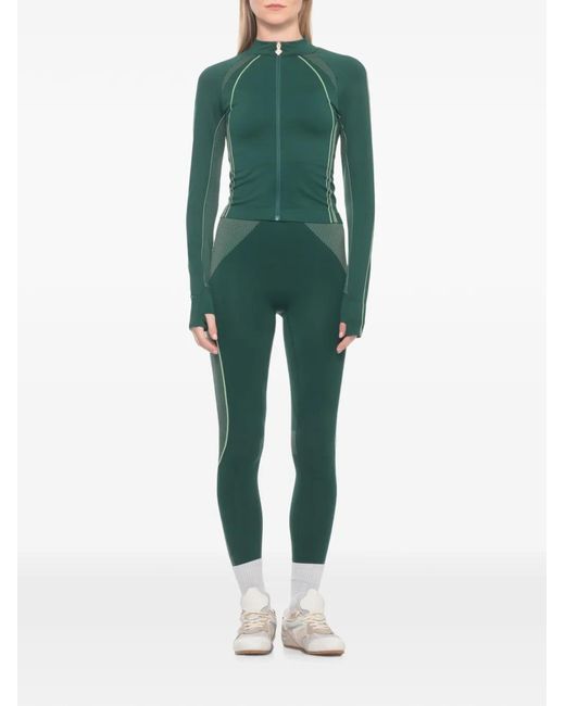 Casablanca Green Logo-Pendant Zip-Up Track Jacket