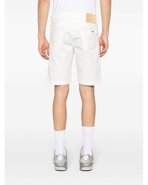 Jacob Cohen White Nicolas Slim-leg Shorts for men