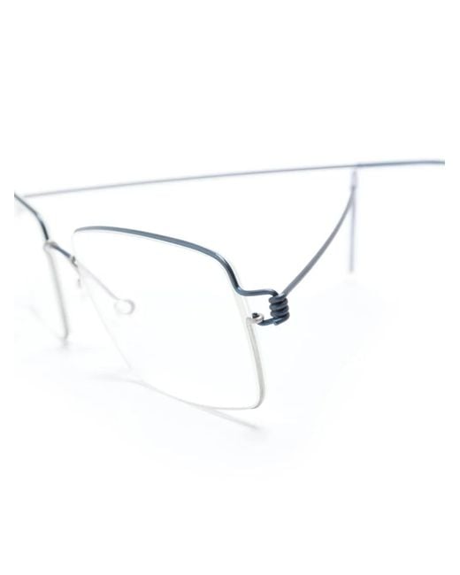 Lindberg Blue Tim U13 Rectangle Glasses