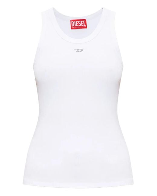 Top T-Anky-D A Coste di DIESEL in White