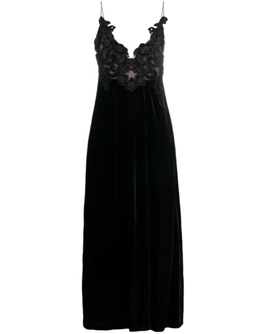 Sensory Velvet Slip Dress di Zimmermann in Black